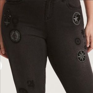 Torrid Black High Rise Ultra Skinny Jeans